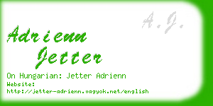 adrienn jetter business card